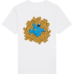 T-Shirt 'Sesamstraße Cookie Monster Coockie Bad'