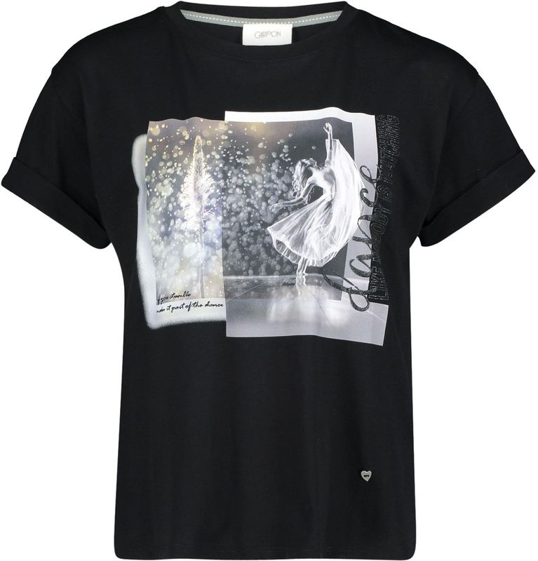 Printshirt mit Ärmelaufschlag