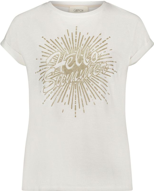 Printshirt mit Ärmelaufschlag