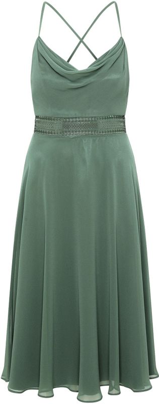 Cocktailkleid mit Wasserfallausschnitt