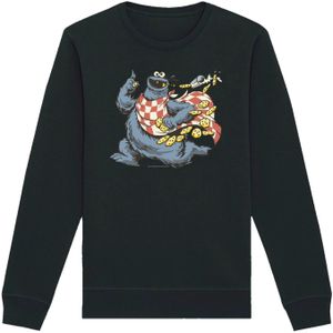 Sweatshirt 'Sesamstraße Cookie Monster Thief'