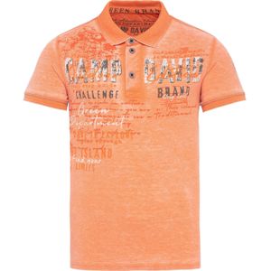 Pikee-Polo im Used Look mit Logo Artworks