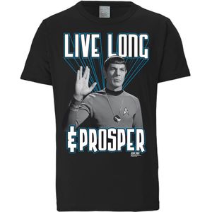 LOGOSHIRT T-Shirt Star Trek - Spock, Live Long