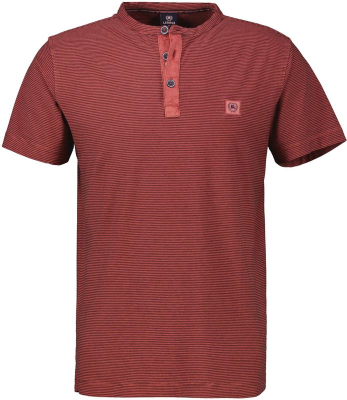 Herren Serafino-Shirt, gestreift ' '