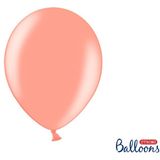 Rosé Gouden Metallic Ballonnen - 100 Stuks