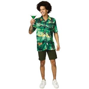 Hawaii blouse groen