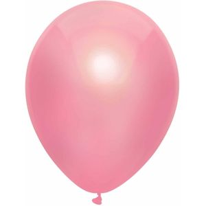 Metallic roze ballonnen 100 stuks 30cm