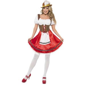 Oktoberfest jurk vrouw rood