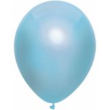 Metallic ballonnen lichtblauw 100 stuks 30cm