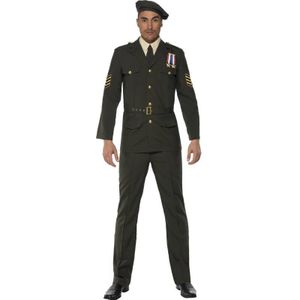 Wartime Officier kostuum man