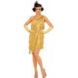 Flapper kostuum goud