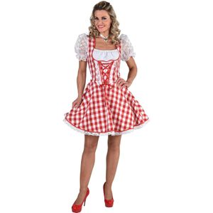 Sexy Dirndl Rosie rood/wit