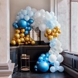 Luxe Ballonboog Set Blauw/Goud Premium