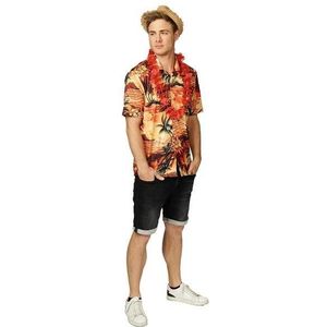 Tropische Hawaii shirt orange