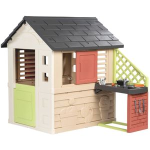 Smoby Life Casa Nature Kinderhuis Voor Binnen En Buiten Met Keuken