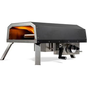 BASTE pizzaoven gas met draaiende pizzasteen - RVS