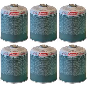 Coleman - C500 - Gaspatronen - 440 g - Set van 6 - Butaan/Propaan Mengsel