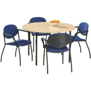 Ronde spreektafel 4poots, 120 cm