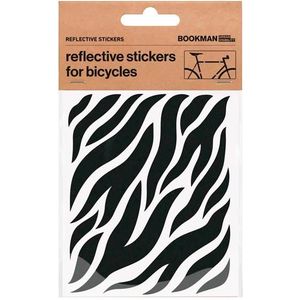 Bookman Zebra Reflecterende stickers - Zwart