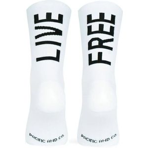 Pacific and Co Live Free Sokken - Wit