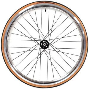 Santafixie - 30mm Voorwiel - Zilver/Zwart - Aluminium Velg