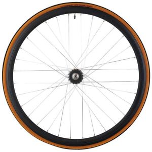 Santafixie 30mm Achterwiel + Binnenband + Band - Zwart/Zilver Classic