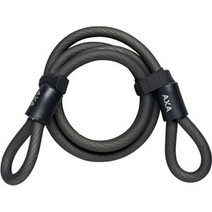 AXA Double Loop 120/10 Kabelslot - Zwart