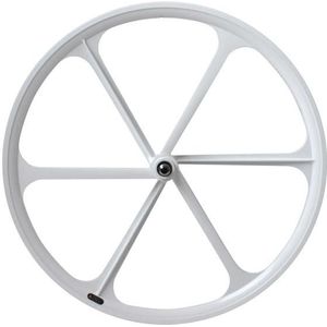 Teny Rim Six Spoke Fixed Gear Voorwiel - Wit