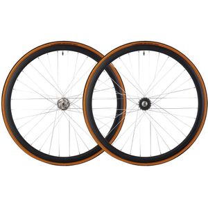 Santafixie 30mm Wielset + Binnenbanden + Banden - Zwart/Zilver Classic