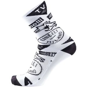 Cinelli - Tempo Granciclismo - Sokken - Wit - Hoogwaardige Stof