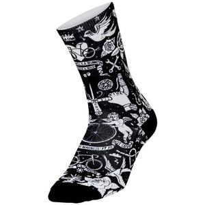 Cycology Velo Tattoo Sokken - Zwart