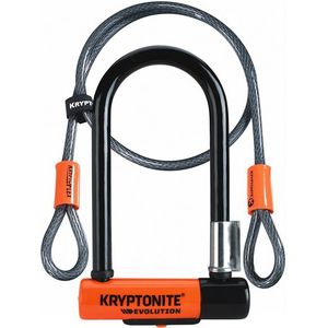 Kryptonite Evolution Mini-7 Beugelslot + Kabel Flex Oranje
