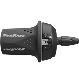 SunRace TSM21 Draaiversteller 3S Links - Zwart