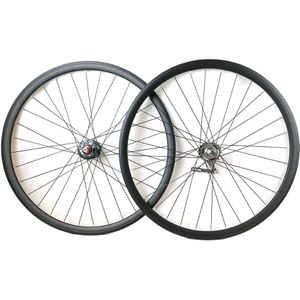 Terugtraprem SantaFixie 30mm Wielset - Zwart