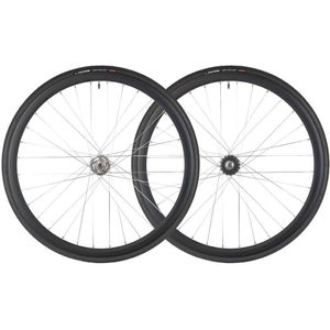 Santafixie 30mm Wielset + Binnenbanden + Banden - Zwart/Zilver