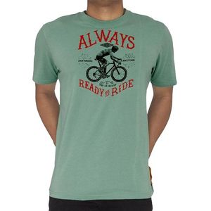 Cycology Always Ready to Ride T-Shirt Groen