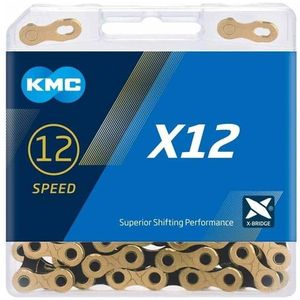 KMC X12 Ketting 12-speed 126-schakels Zwart - Goud