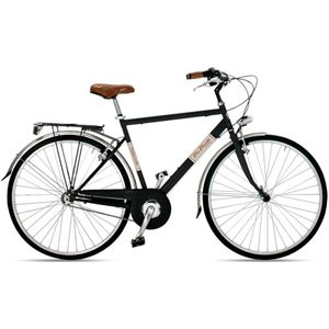 Stadsfiets - Zwart - Staal - Shimano 6 Versnellingen