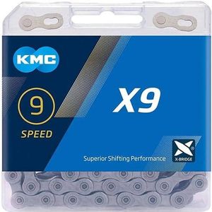KMC X9 Ketting 9-speed 114-schakels - Grijs