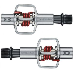 Pedalen Crank Brothers Eggbeater 1 - Rood Zilver