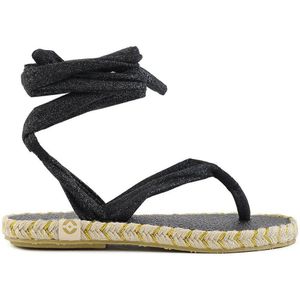 Nalho - NA0039 - Sandalen - Zwart - Dames - Teenslippers