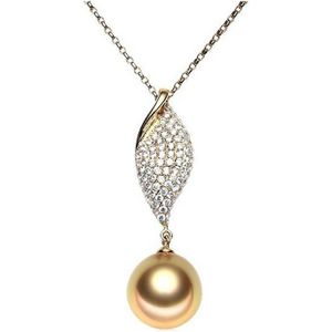 Luna-Pearls Zuidzee Parelhanger met Diamanten AH31