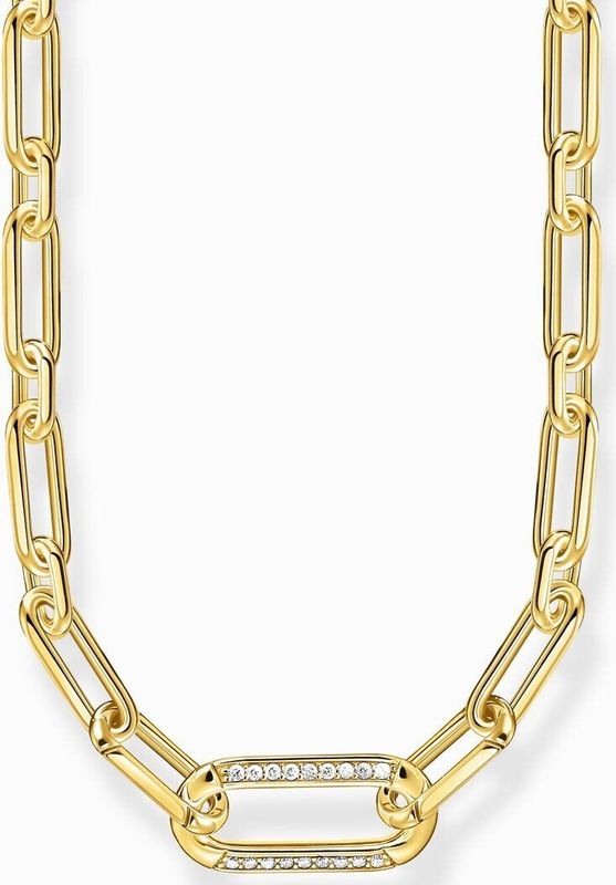 Thomas Sabo - KE2110-414-14 - Halsketting - Wit - 925er Zilver Geel Verguld - 40-45cm