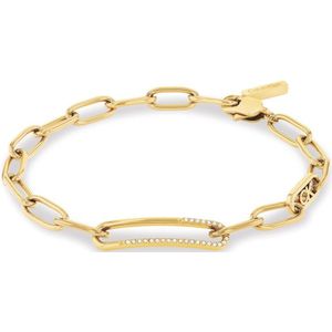 Calvin Klein - 35000543 - Armband - Dames - Roestvrij staal - geelgoud verguld - 16+3cm