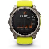 Garmin - Fenix 8 Solar - Smartwatch - Geel - Titanium - Saffier