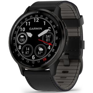 Garmin - 010-02784-52 - Smartwatch - Venu® 3 - zwart/grijs - Lederen band