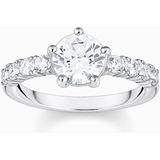 Thomas Sabo - Ring - Wit - Zilver - Zirkoon - 925/-