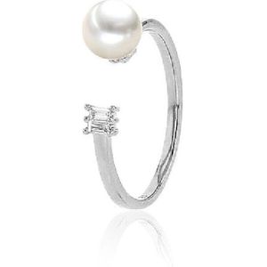 Luna-Pearls - Ring - 585 / - wit goud - 005.1012-56