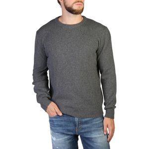 100% Cashmere - Trui - C-NECK-M-820-GREY - Heren
