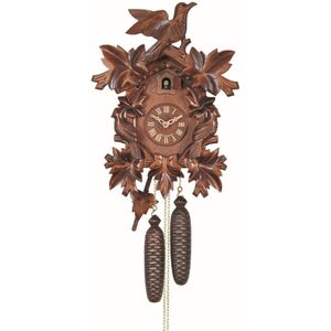 Engstler - 646_QM - Koekoeksklok - Kwarts - Notenhout - met muziek - 50 cm